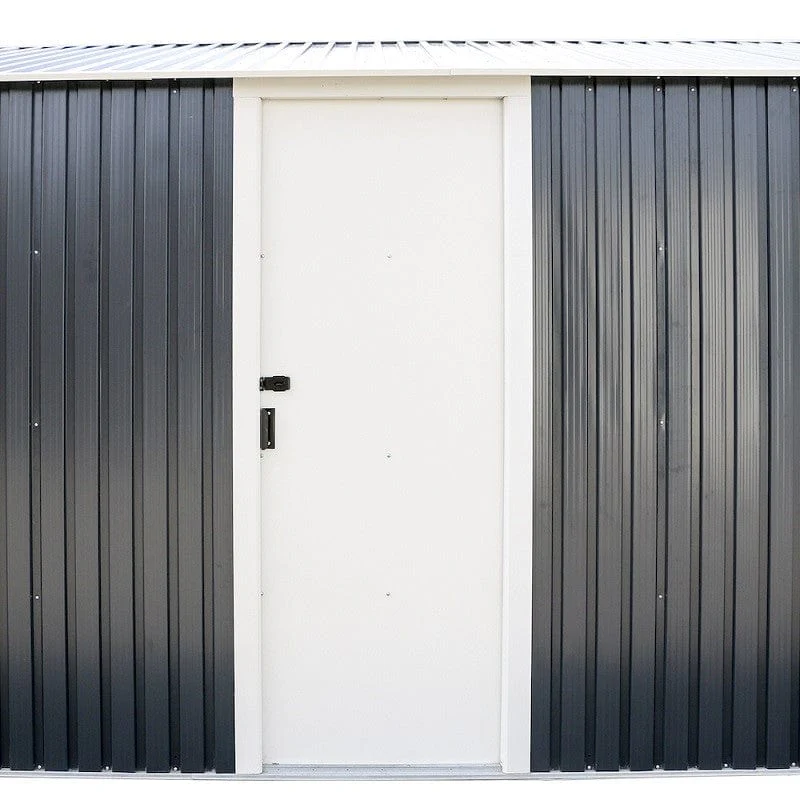 DuraMax | Imperial Metal Garage 12X20 Dark Gray with White | Western States - Image 7