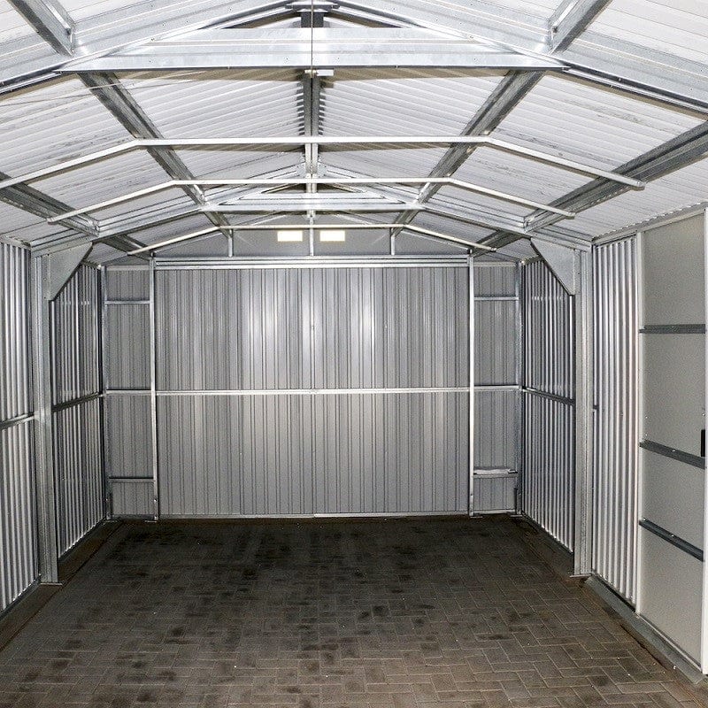 DuraMax | Imperial Metal Garage 12X26 Dark Gray with White | Eastern States - Image 22