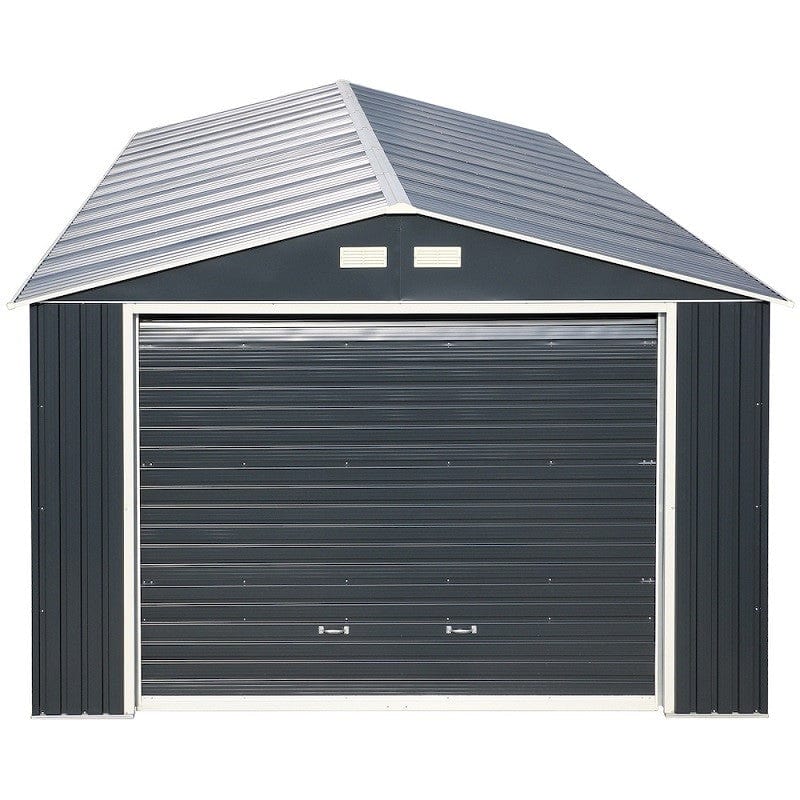 DuraMax | Imperial Metal Garage 12X26 Dark Gray with White | Western States - Image 28
