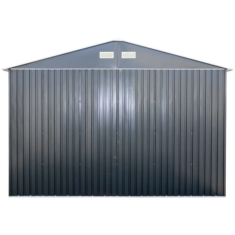 DuraMax | Imperial Metal Garage 12X26 Dark Gray with White | Western States - Image 4