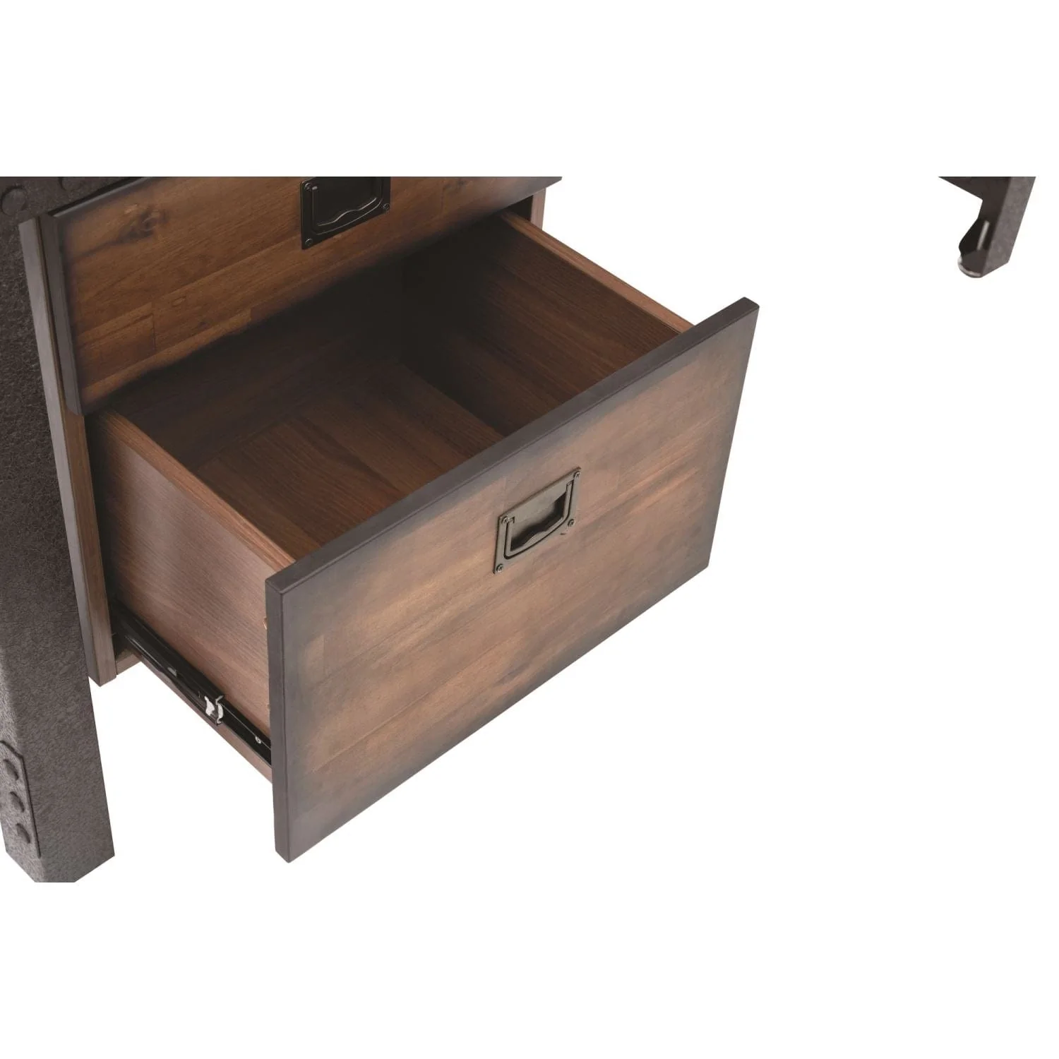 DuraMax | Jackson 62" Industrial Metal & Wood Desk With Drawers - Image 9