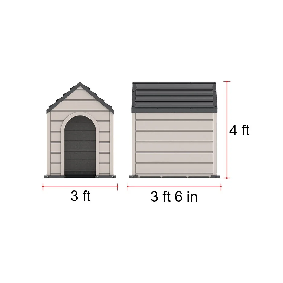 Duramax | Outdoor Resin Plastic Pet Kennel 3x3.6x4 ft - Image 2