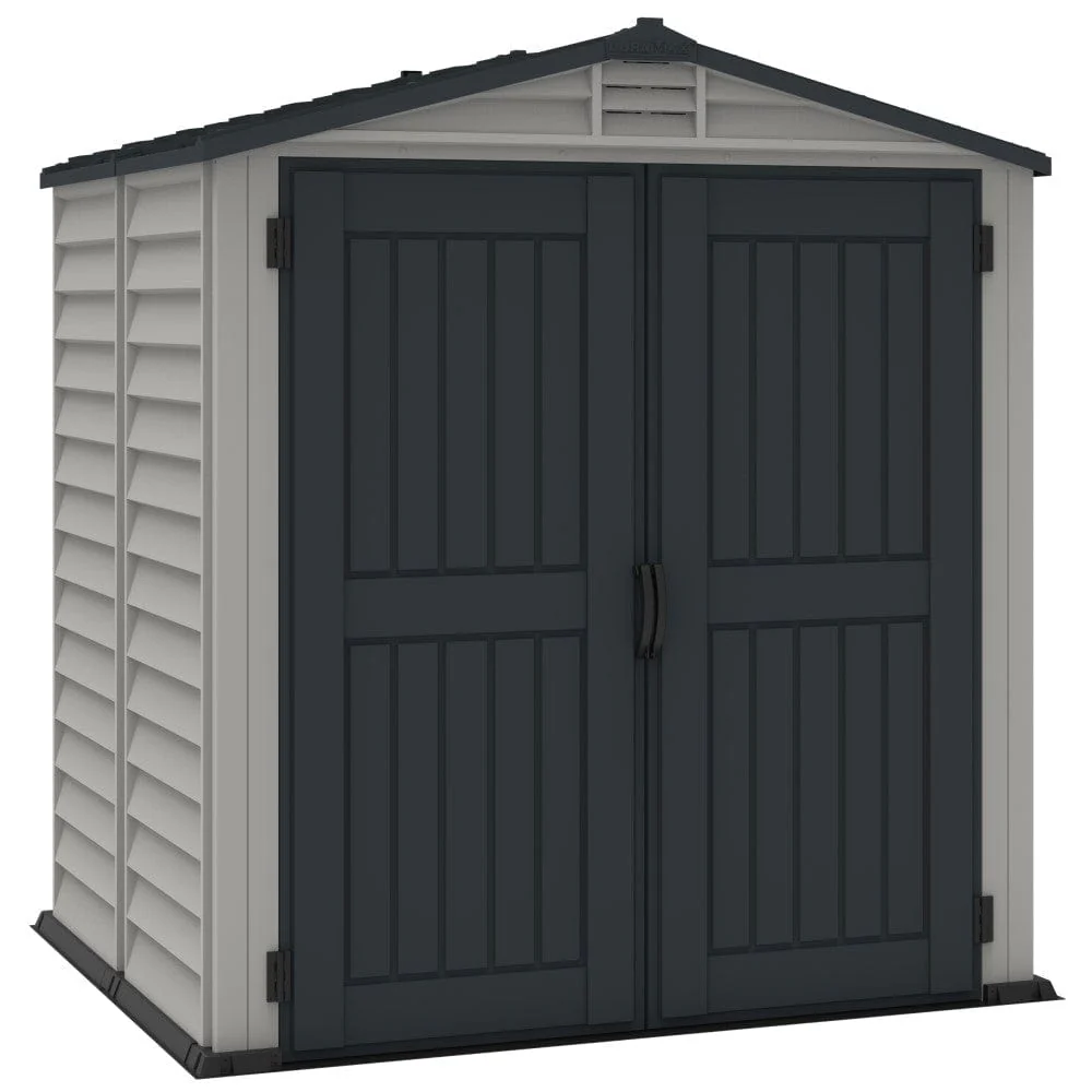 DuraMax | StoreMate Plus 6x6x7 ft Vinyl Plastic Storage Shed with Floor - Image 3