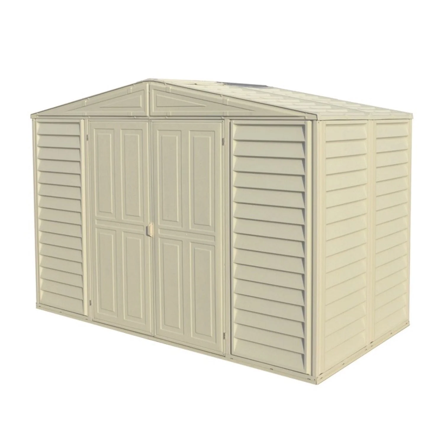 DuraMax | Woodbridge 10.5x5x7 Ft Vinyl Plastic Storage Shed with Foundation Frame - Image 7
