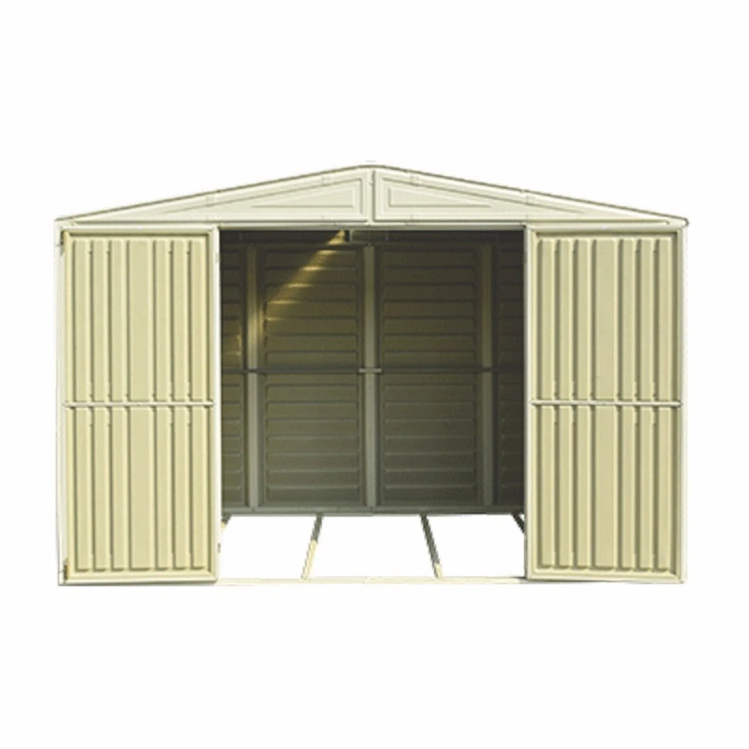 DuraMax | Woodbridge 10.5x5x7 Ft Vinyl Plastic Storage Shed with Foundation Frame - Image 9