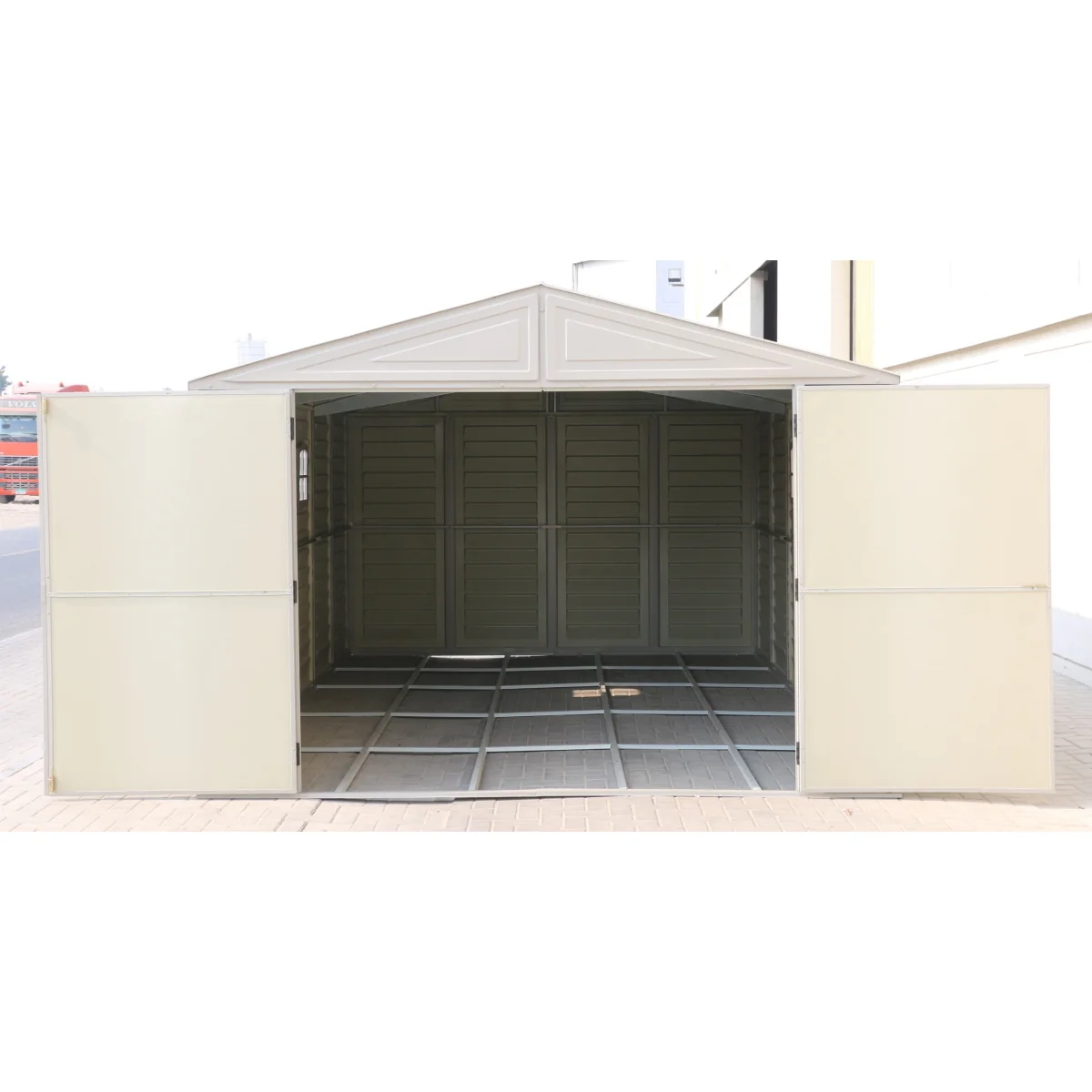 DuraMax | Woodbridge 10 ft 6 in Wide Vinyl Plastic Standalone Garage or Storage Building With Foundation Kit - Image 14