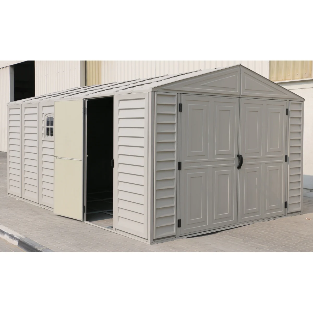 DuraMax | Woodbridge 10 ft 6 in Wide Vinyl Plastic Standalone Garage or Storage Building With Foundation Kit - Image 16