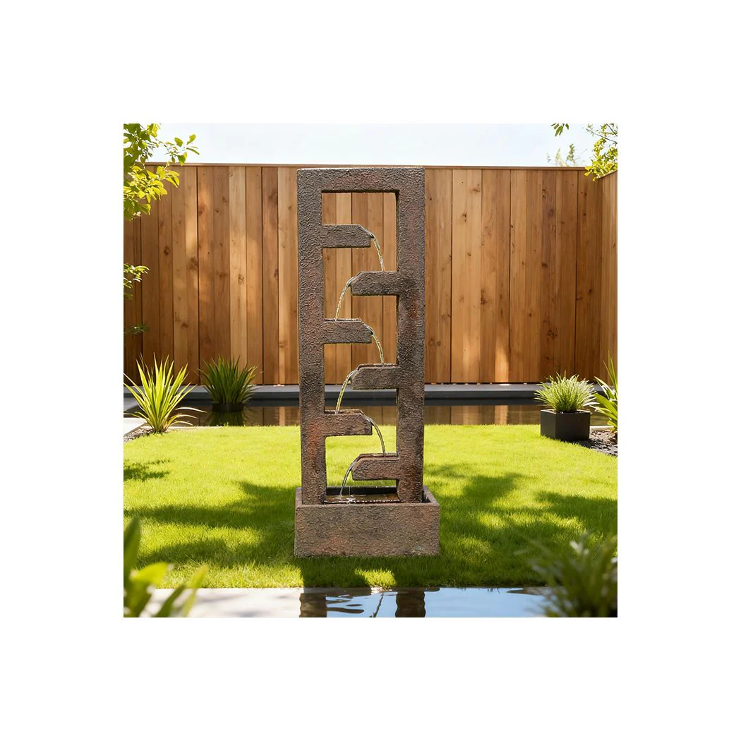 Exaco | Cascade Fountain – Modern Outdoor Water Feature for Gardens, Patios, and Courtyards - Image 4