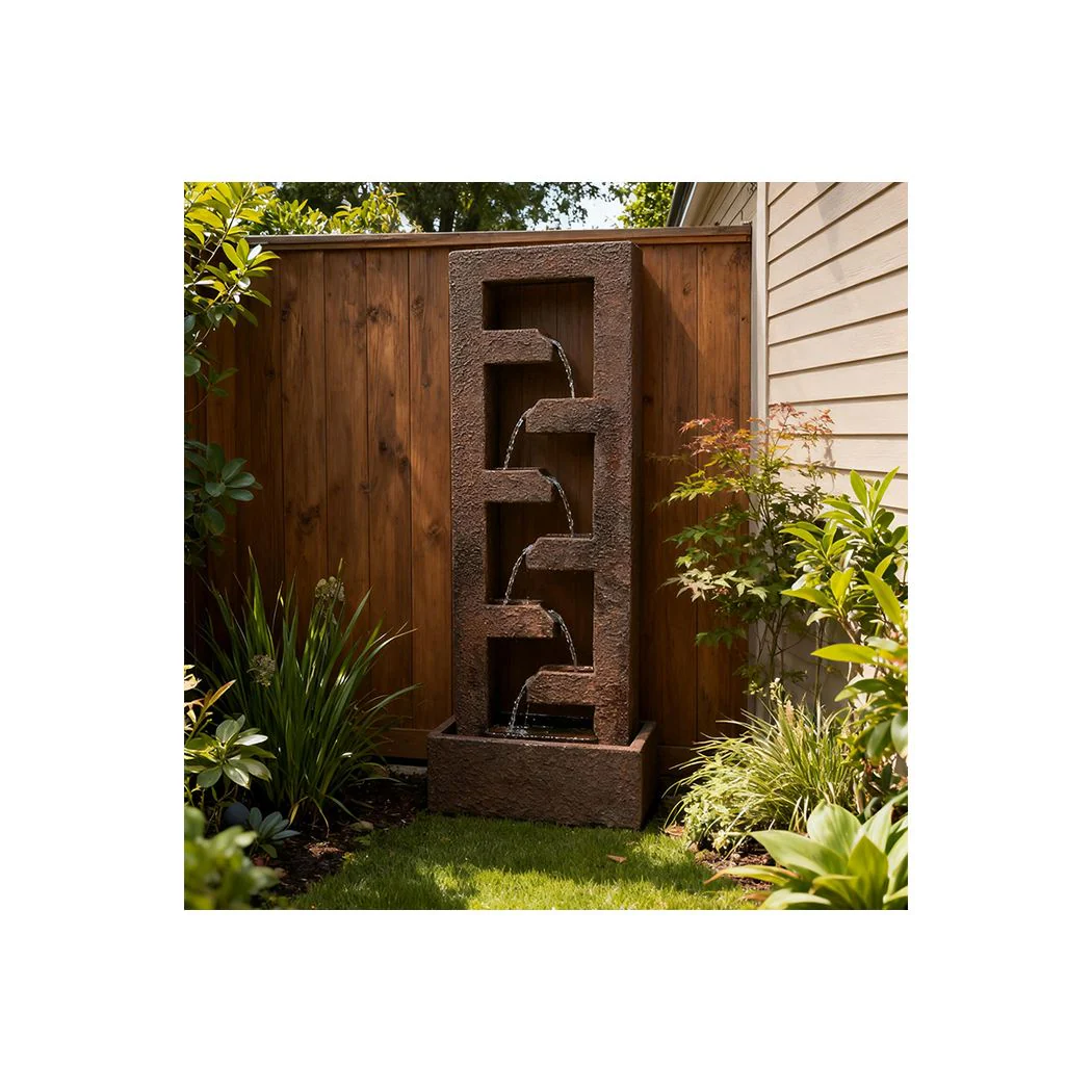 Exaco | Cascade Fountain – Modern Outdoor Water Feature for Gardens, Patios, and Courtyards - Image 5