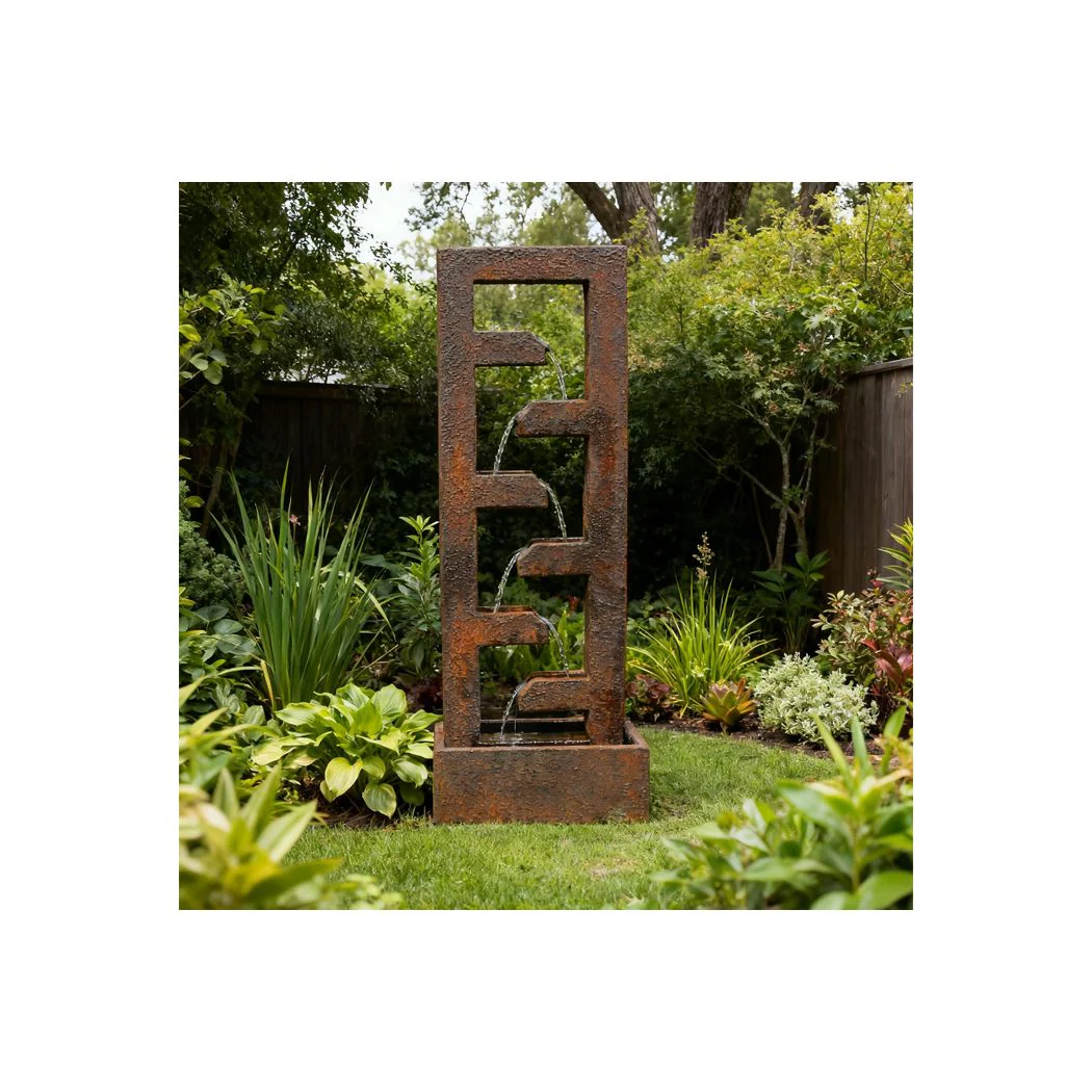 Exaco | Cascade Fountain – Modern Outdoor Water Feature for Gardens, Patios, and Courtyards - Image 6