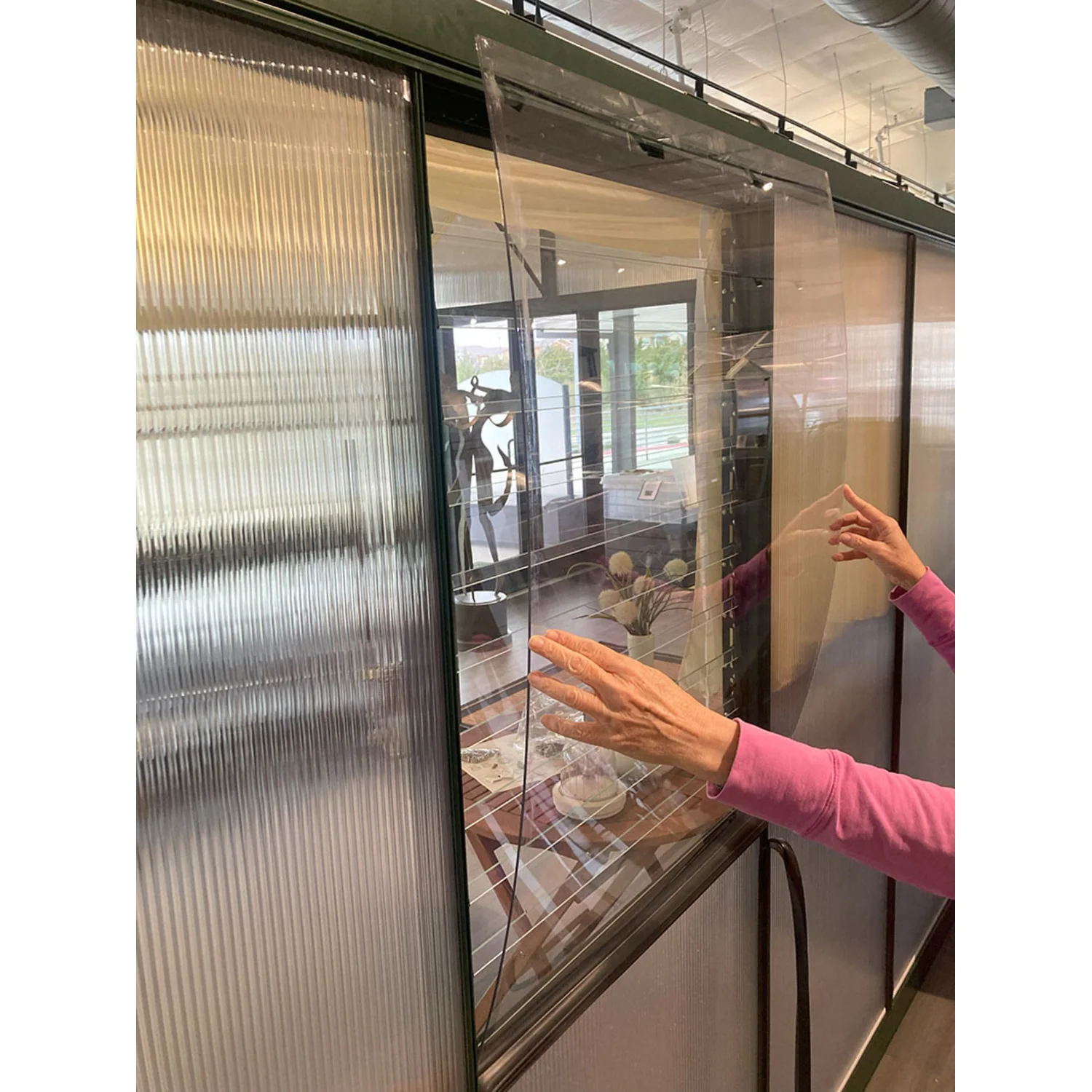 Exaco | Janssens Drop Door Kit Top Window Lexan Panel