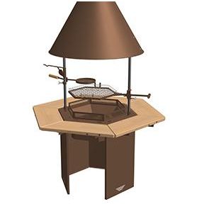 Exaco | Luxe Grill for 250 sq. ft. Scandinavian Pine Hunter's Grill Cabin - Image 2