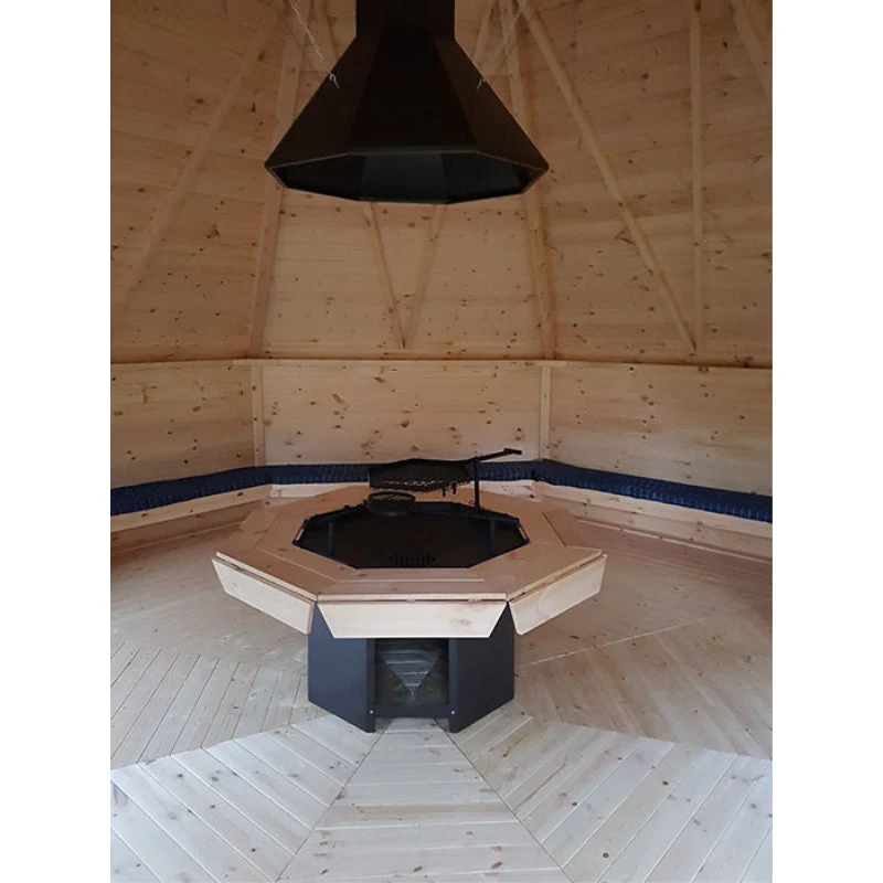 Exaco | Luxe Grill for 250 sq. ft. Scandinavian Pine Hunter's Grill Cabin - Image 3