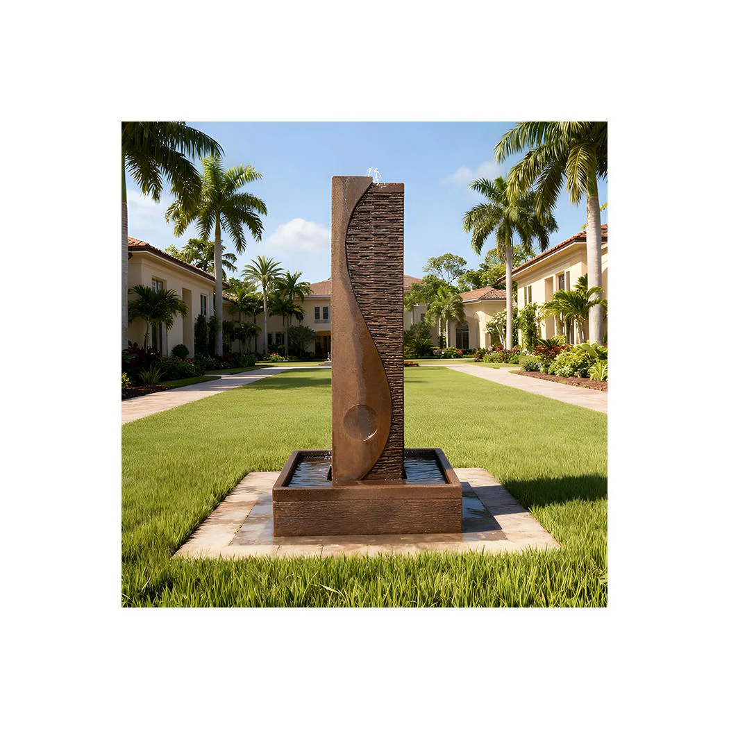 Exaco | Ying Yang Fountain – Modern Decorative Water Feature