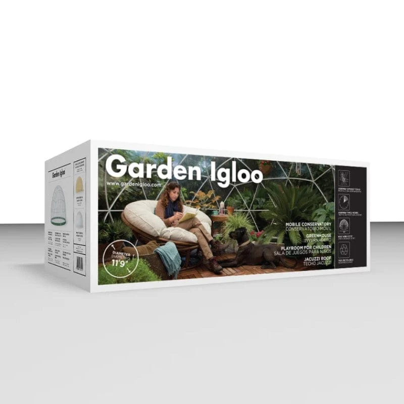 Garden Igloo | Dome, PVC, 11'9"W, 7'2"H - Outdoor Dining, Play Area for Children, Stylish Conservatory, Greenhouse, Gazebo - Image 13