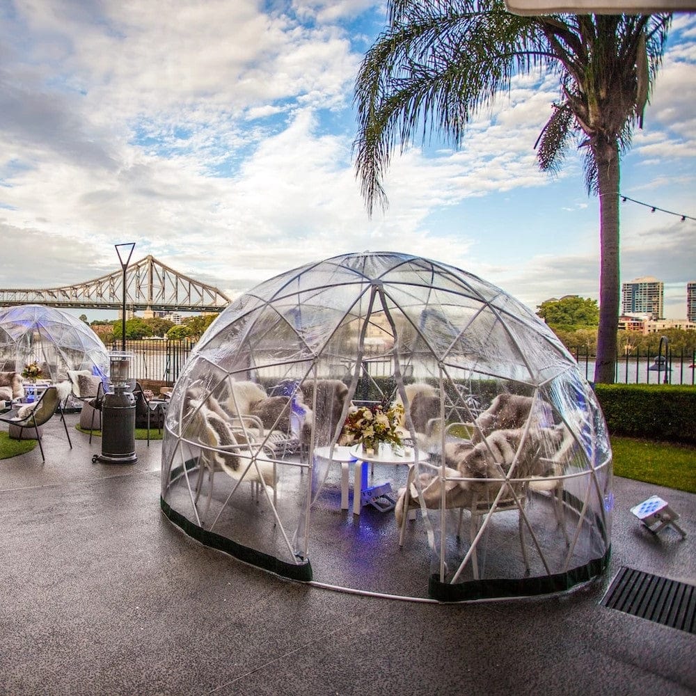 Garden Igloo | Dome, PVC, 11'9"W, 7'2"H - Outdoor Dining, Play Area for Children, Stylish Conservatory, Greenhouse, Gazebo - Image 6