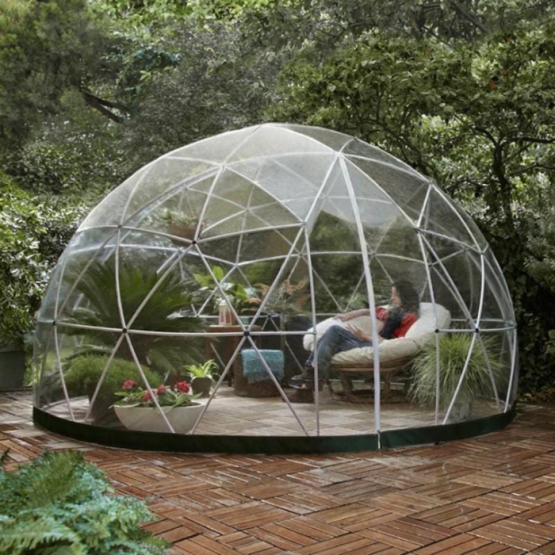 Garden Igloo | Dome, Aluminum, 11'9"W, 7'2"H - Outdoor Dining, Play Area for Children, Stylish Conservatory, Greenhouse, Gazebo - Image 7
