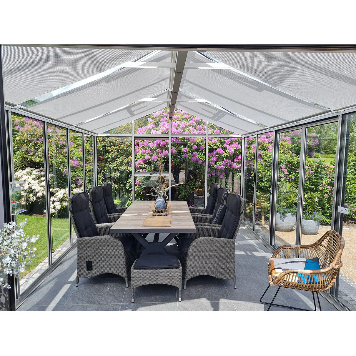 Hoklartherm | 11.5 ft wide 10.5 ft tall Livingten Double-Pane Insulated Glass Greenhouse Kit With 22mm ISO Safety Glass Glazing, three sizes - Image 11