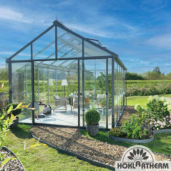 Hoklartherm | 11.5 ft wide 10.5 ft tall Livingten Double-Pane Insulated Glass Greenhouse Kit With 22mm ISO Safety Glass Glazing, three sizes - Image 27