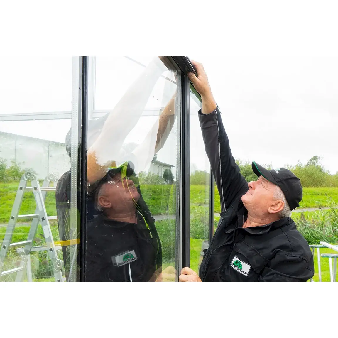 Hoklartherm | 11.5 ft wide 10.5 ft tall Livingten Double-Pane Insulated Glass Greenhouse Kit With 22mm ISO Safety Glass Glazing, three sizes - Image 9
