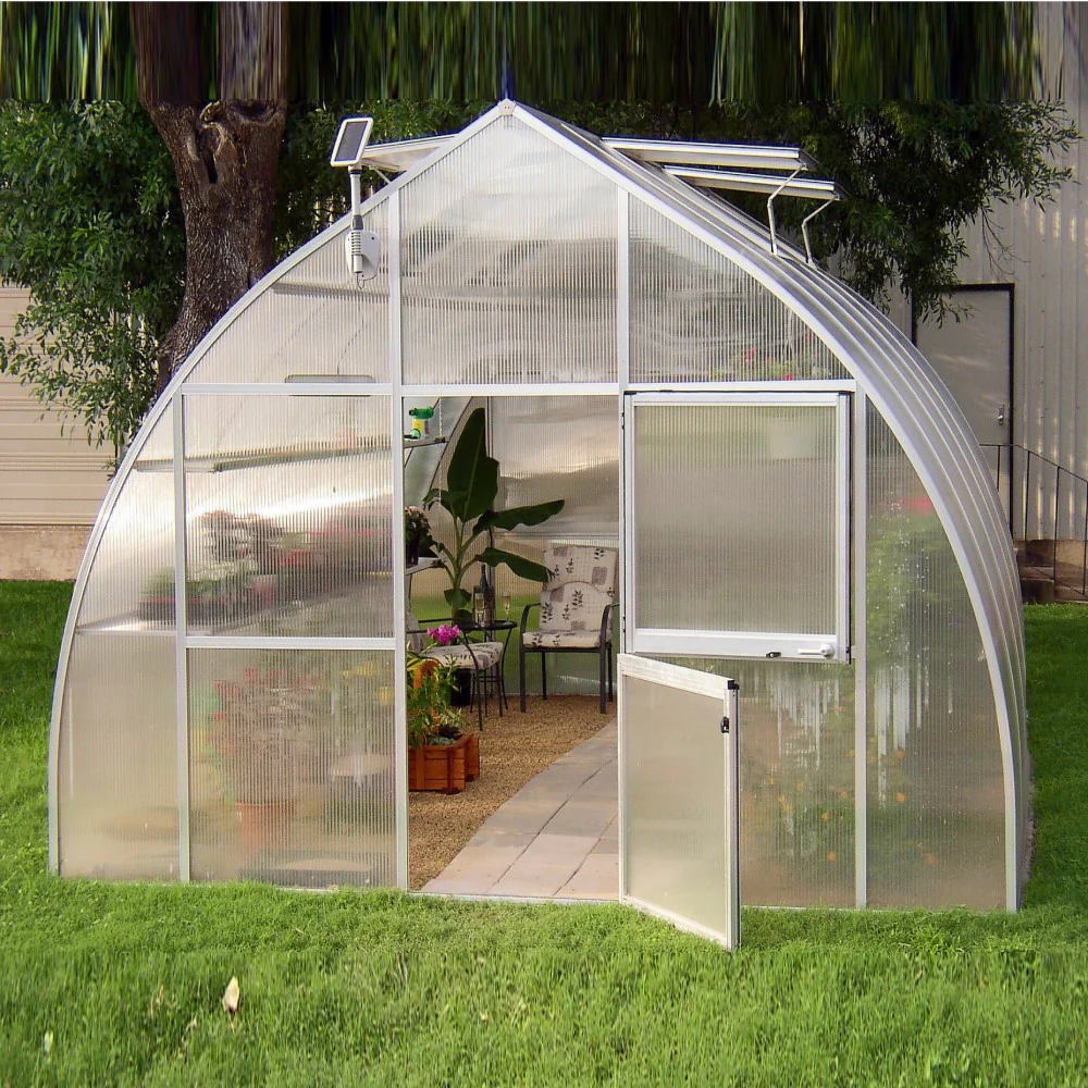 Hoklartherm | 14ft x 16ft 5in x 9ft 10in Riga XL5 Professional Greenhouse Kit With 16mm Triple-wall Polycarbonate Glazing - Image 4