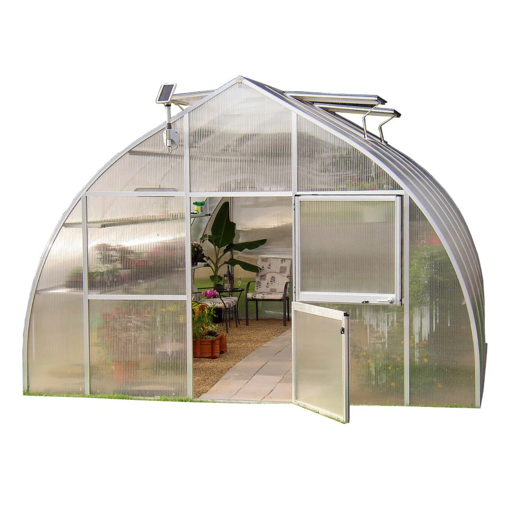 Hoklartherm | 14ft x 16ft 5in x 9ft 10in Riga XL5 Professional Greenhouse Kit With 16mm Triple-wall Polycarbonate Glazing - Image 5