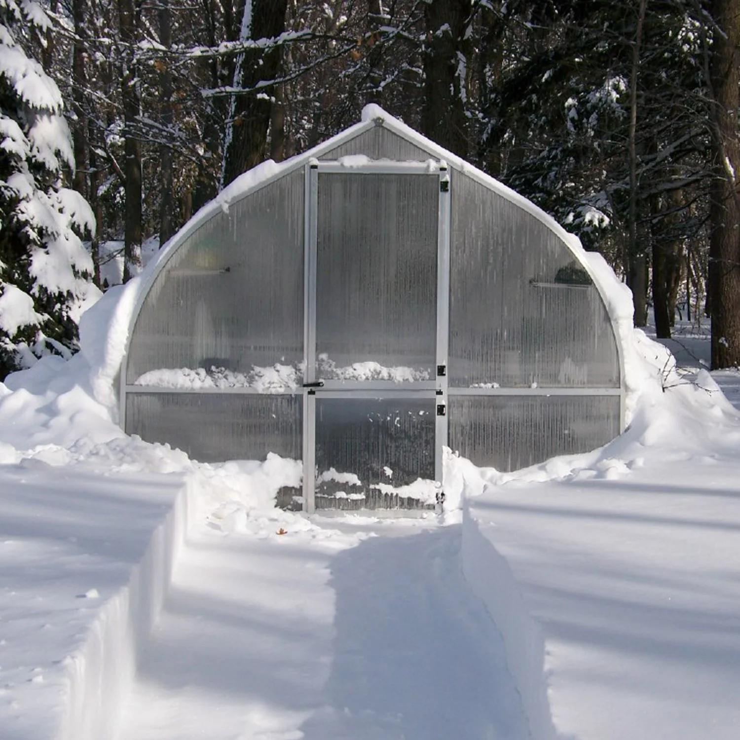 Hoklartherm | 14ft x 16ft 5in x 9ft 10in Riga XL5 Professional Greenhouse Kit With 16mm Triple-wall Polycarbonate Glazing - Image 9