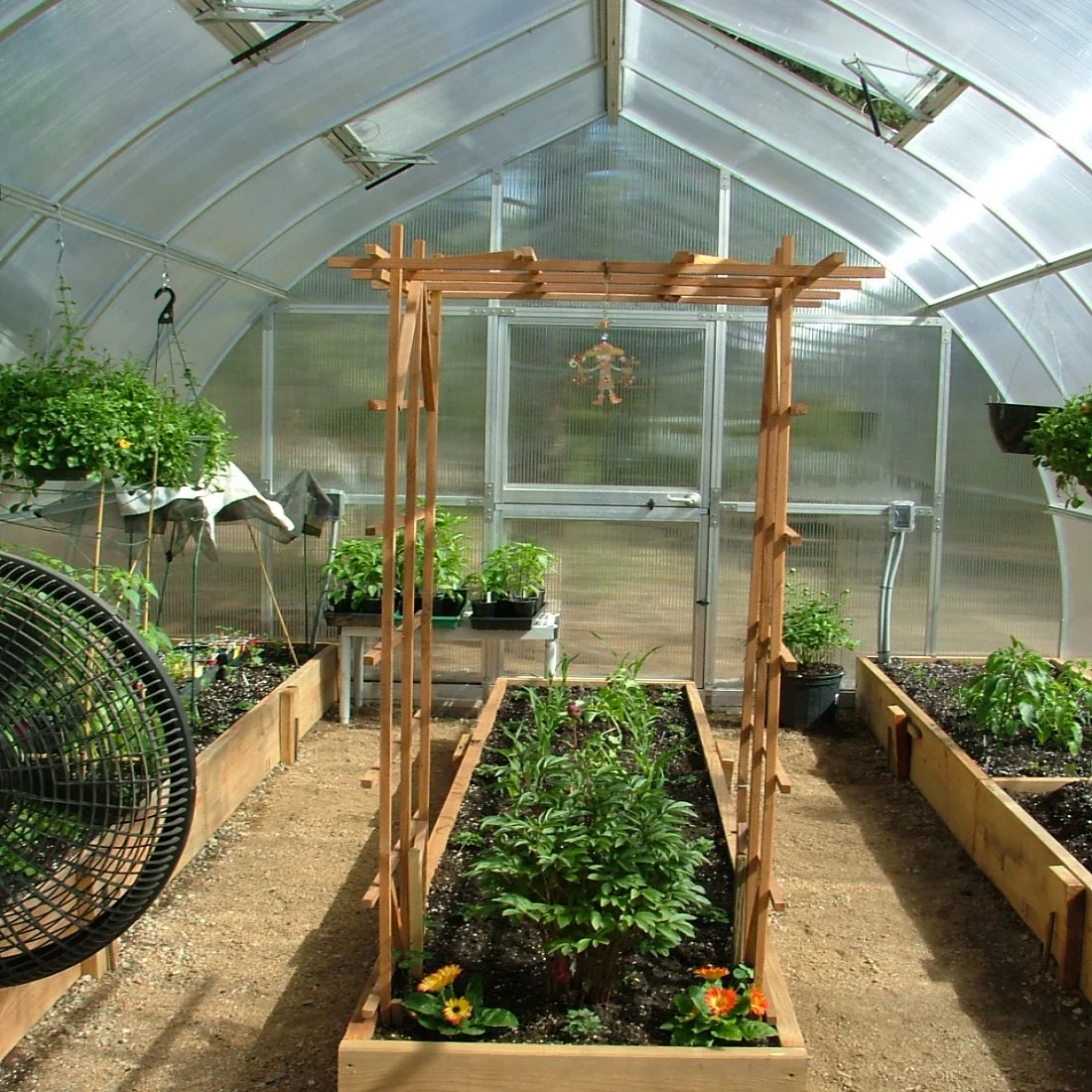 Hoklartherm | 14ft x 19ft 10in x 9ft 10in Riga XL6 Professional Greenhouse Kit With 16mm Triple-wall Polycarbonate Glazing - Image 14