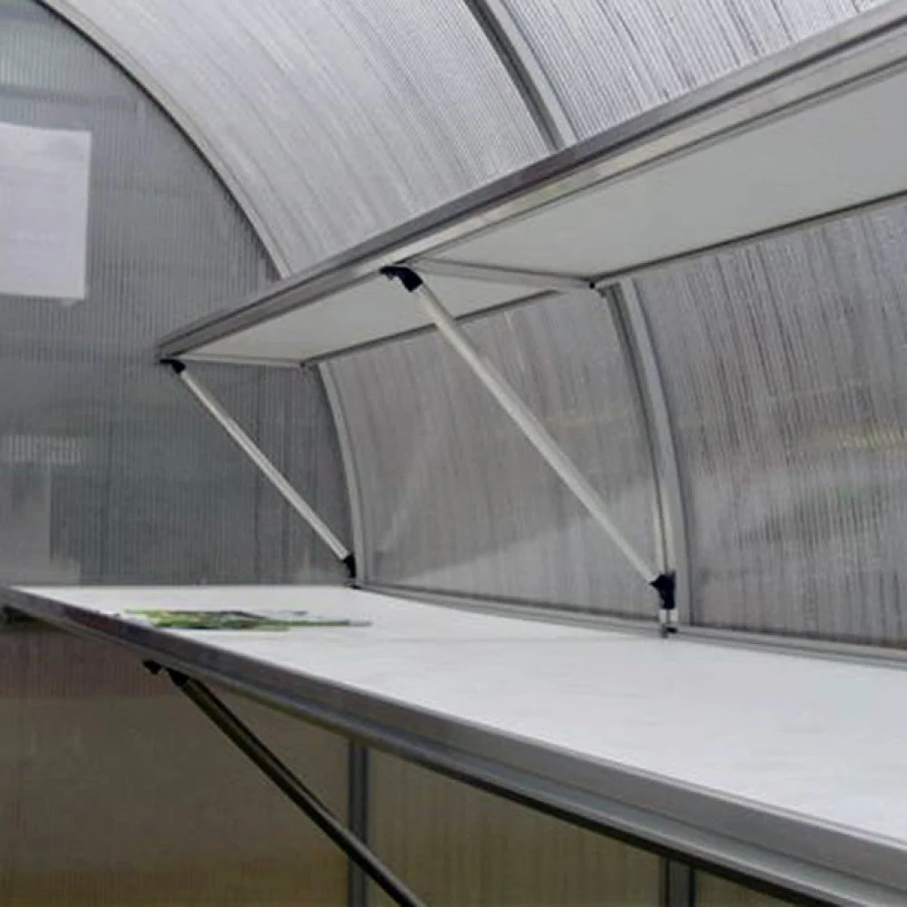 Hoklartherm | 14ft x 29ft 6in x 9ft 10in Riga XL9 Professional Greenhouse Kit With 16mm Triple-wall Polycarbonate Glazing - Image 12