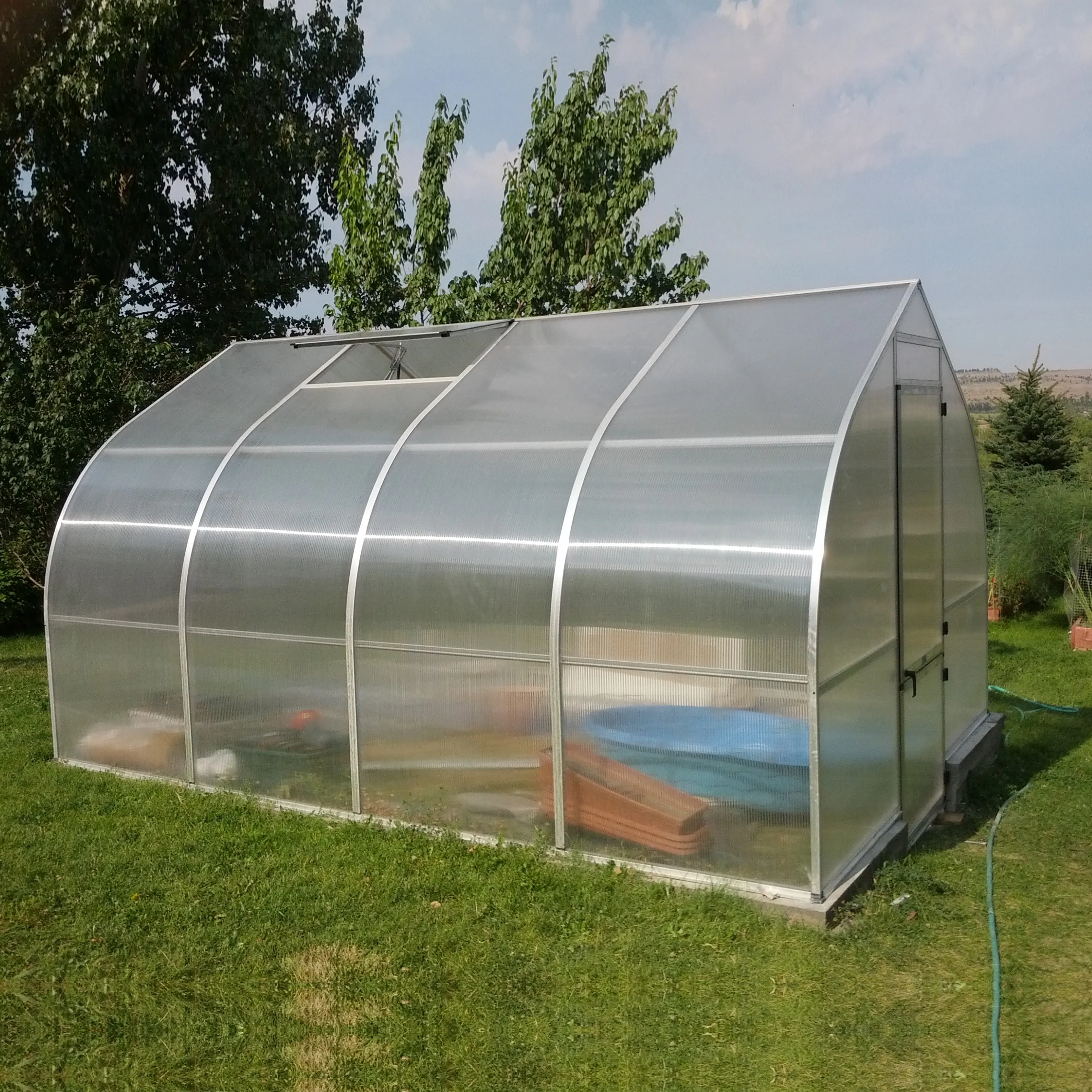 Hoklartherm | 7ft 8in x 14ft x 7ft 1in Riga 4S Hobby Greenhouse Kit With 8mm Twin-wall Polycarbonate Glazing - Image 4