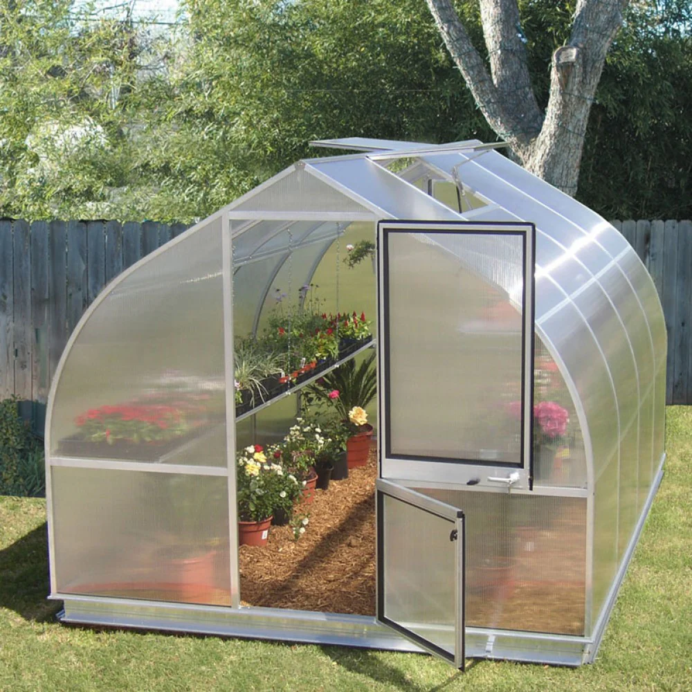 Hoklartherm | 7ft 8in x 14ft x 7ft 1in Riga 4S Hobby Greenhouse Kit With 8mm Twin-wall Polycarbonate Glazing - Image 6