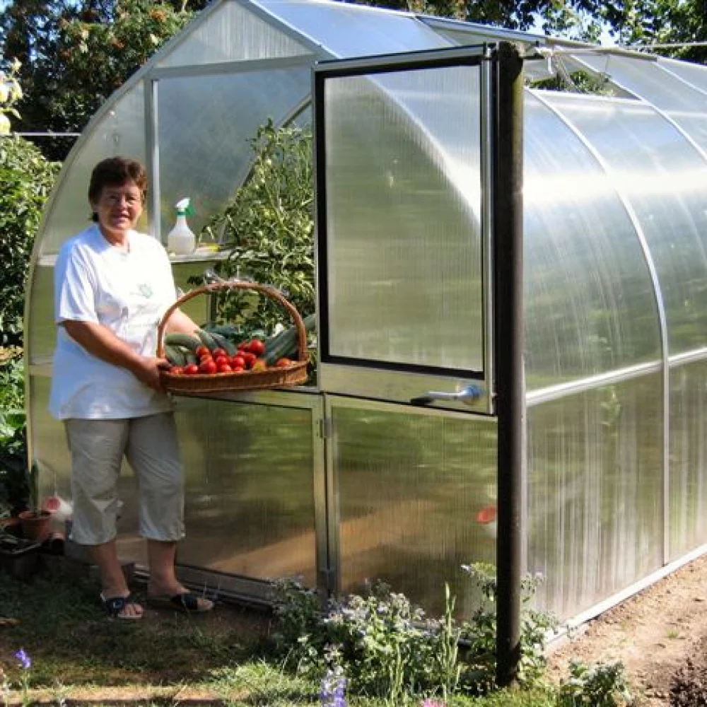 Hoklartherm | 7ft 8in x 14ft x 7ft 1in Riga 4S Hobby Greenhouse Kit With 8mm Twin-wall Polycarbonate Glazing - Image 8