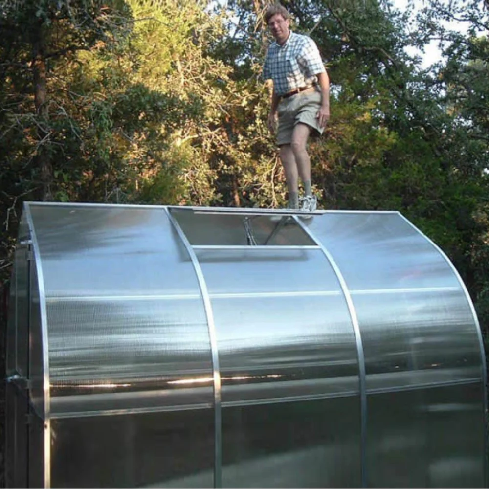 Hoklartherm | 7ft 8in x 7ft x 7ft 1in Riga 2S Hobby Greenhouse Kit With 8mm Twin-wall Polycarbonate Glazing - Image 8
