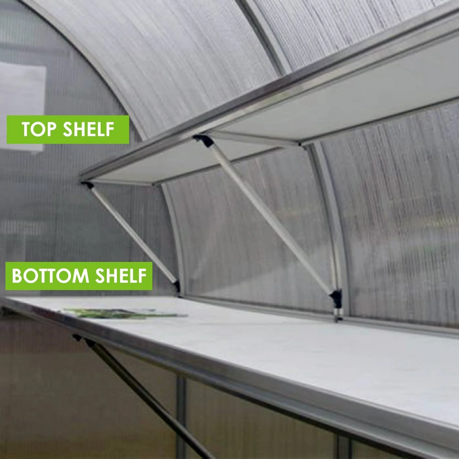 Hoklartherm | 9ft 8in x 17ft 6in x 7ft 7in Riga 5 Hobby Greenhouse Kit With 8mm Twin-wall Polycarbonate Glazing - Image 19