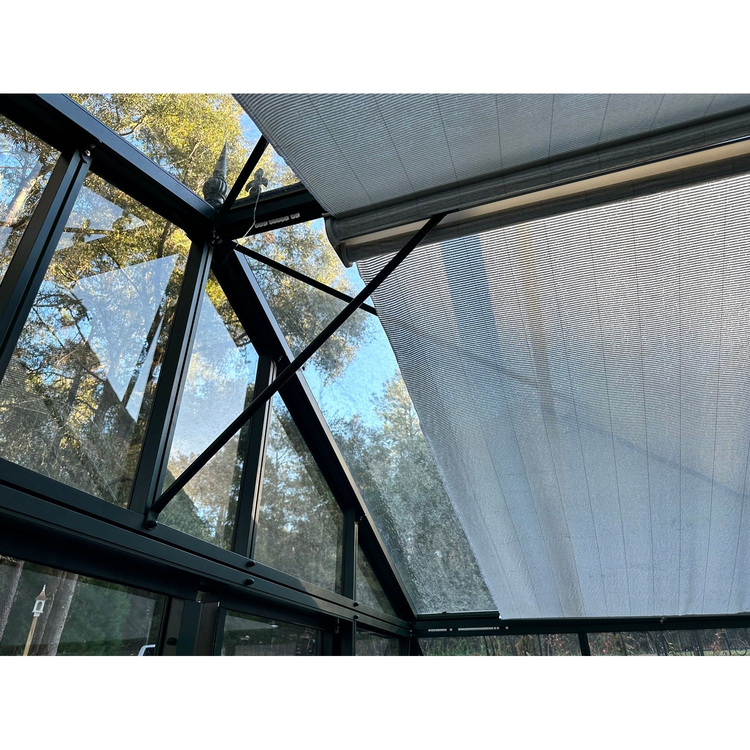 Hoklartherm | Retractable Roller Shade Cloth Curtains for Greenhouses 8ft long in 6 widths, White Aluminized - Image 13