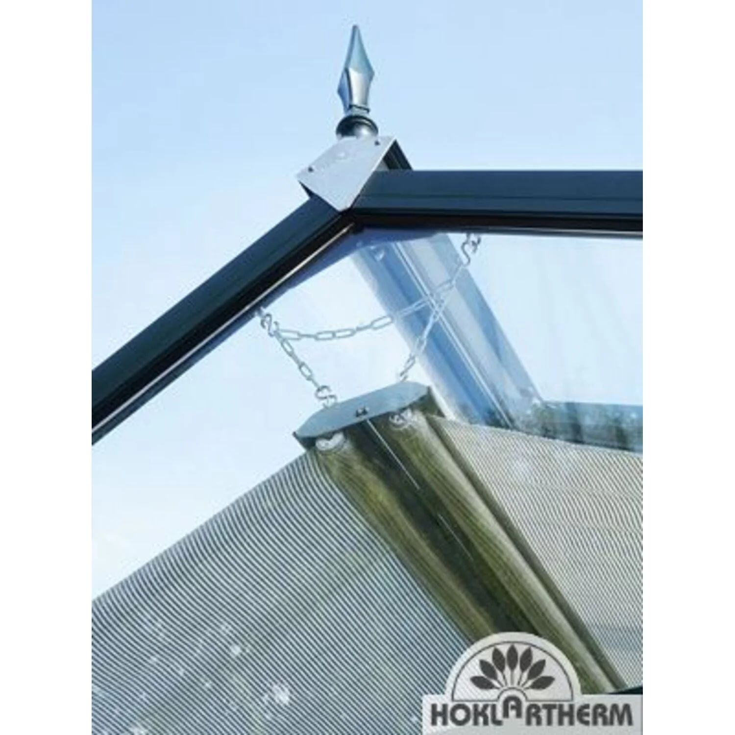 Hoklartherm | Retractable Roller Shade Cloth Curtains for Greenhouses 8ft long in 6 widths, White Aluminized - Image 6
