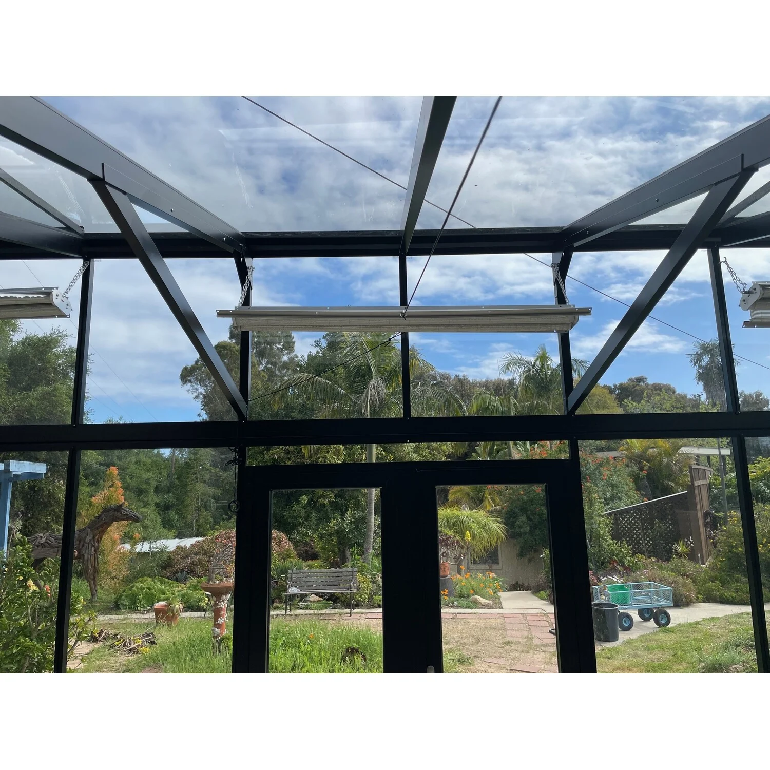 Hoklartherm | Retractable Roller Shade Cloth Curtains for Janssens Modern Greenhouses 10ft long, White Aluminized Fabric - Image 5