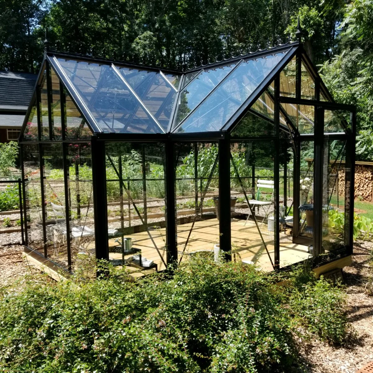 Janssens | 10x13x8 ft Junior Orangerie Glass Greenhouse Kit With 4mm Tempered Glass Glazing - Image 3