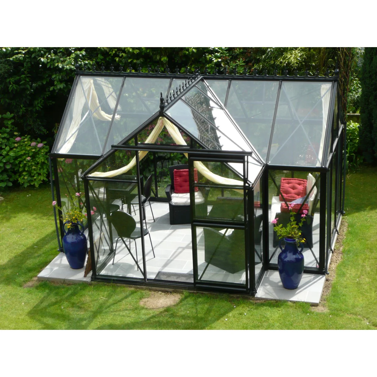 Janssens | 10x13x8 ft Junior Orangerie Glass Greenhouse Kit With 4mm Tempered Glass Glazing - Image 6