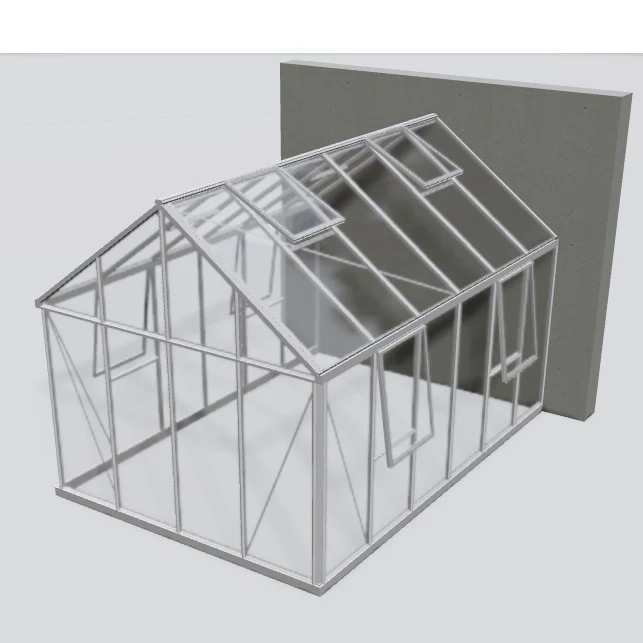 Janssens | 10x15 ft EOS Wall-Mounted Glass Greenhouse/Sunroom Kit With 4mm Tempered Glass - Image 4