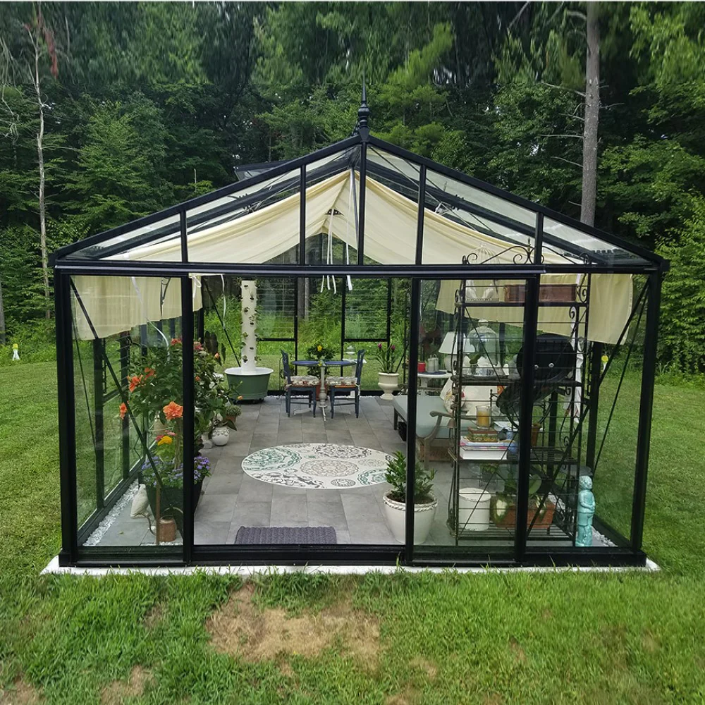 Janssens | 12.5x20x9 ft Royal Victorian VI 46 Large Glass Greenhouse Kit With 4mm Tempered Glass Glazing - Image 23
