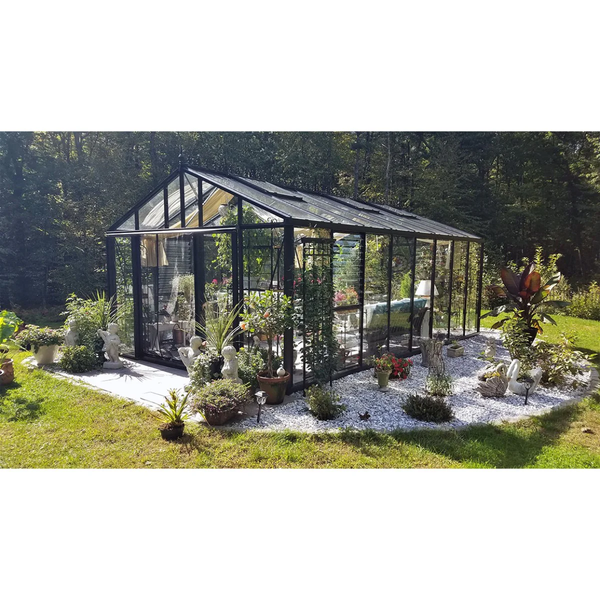 Janssens | 12.5x20x9 ft Royal Victorian VI 46 Large Glass Greenhouse Kit With 4mm Tempered Glass Glazing - Image 26