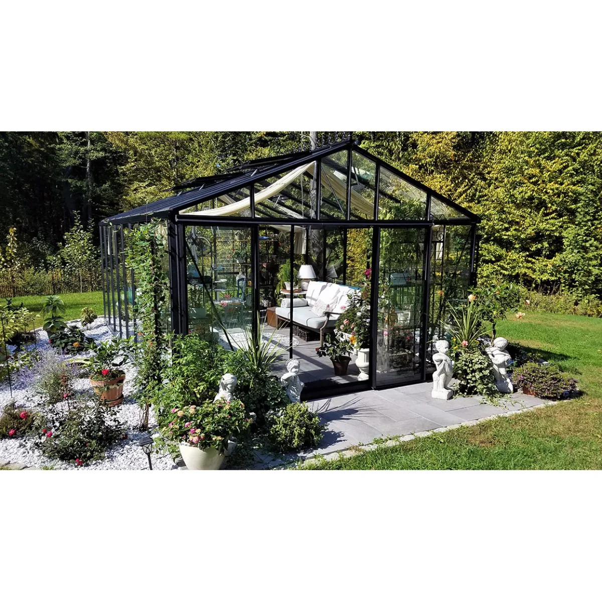 Janssens | 12.5x20x9 ft Royal Victorian VI 46 Large Glass Greenhouse Kit With 4mm Tempered Glass Glazing - Image 27