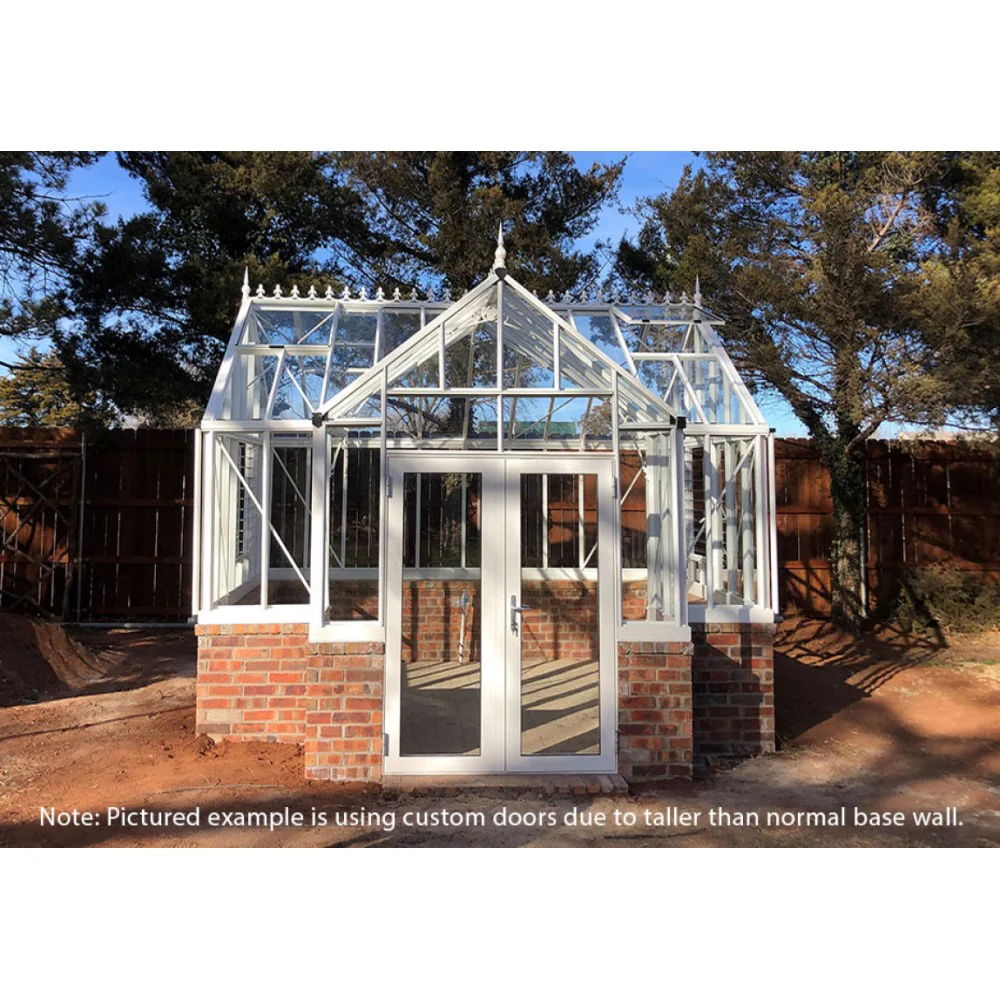 Janssens | 13x13 Ft Royal EOS T Glass Greenhouse Kit with 4mm Tempered Glass Glazing for Stem Wall - Image 2