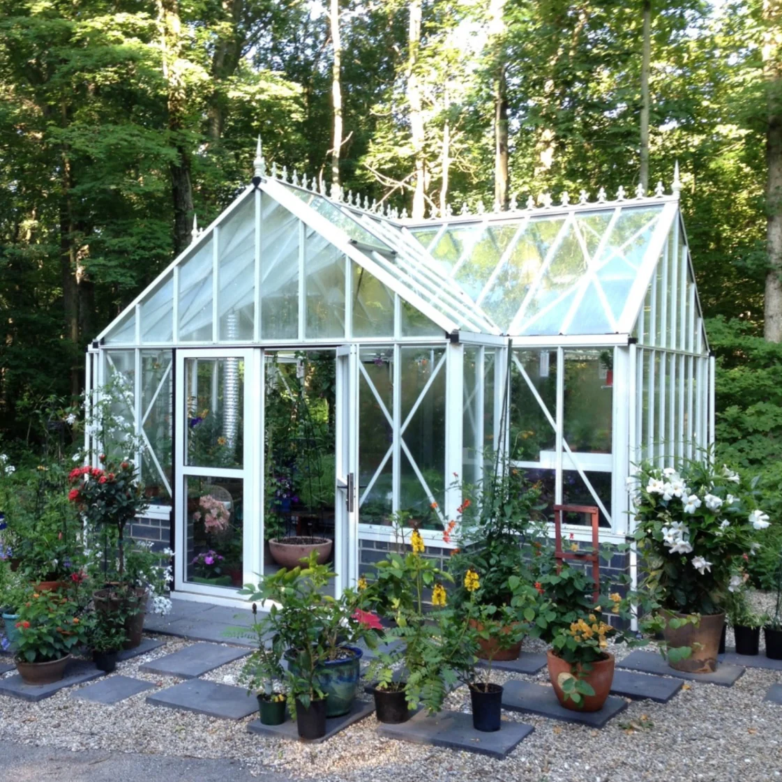 Janssens | 13x16x9 Ft Antique Orangerie Glass Greenhouse Kit With 4mm Tempered Glass Glazing - Image 2