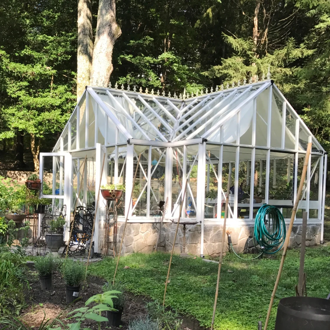 Janssens | 13x16x9 Ft Antique Orangerie Glass Greenhouse Kit With 4mm Tempered Glass Glazing - Image 5