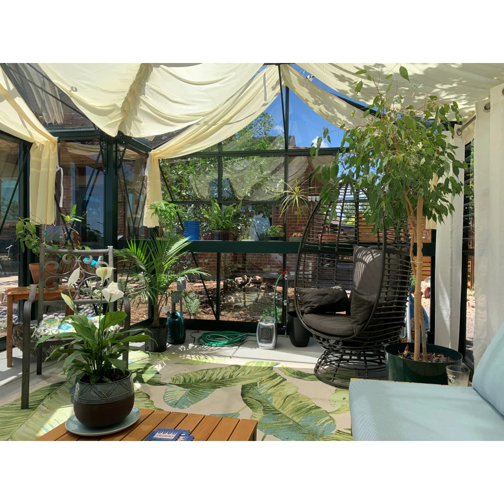 Janssens | 13x16x9 ft Royal Orangerie Glass Greenhouse Kit With 4mm Tempered Glass Glazing - Image 16