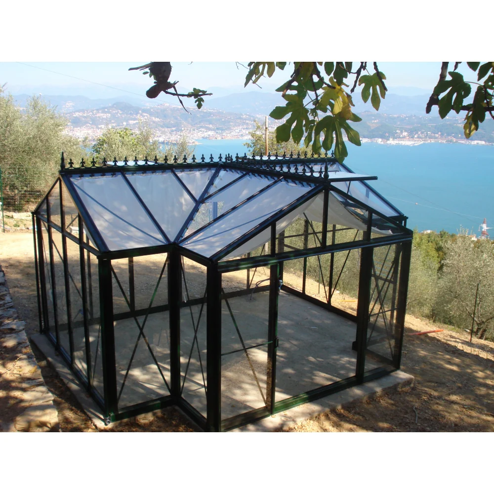 Janssens | 13x16x9 ft Royal Orangerie Glass Greenhouse Kit With 4mm Tempered Glass Glazing - Image 4