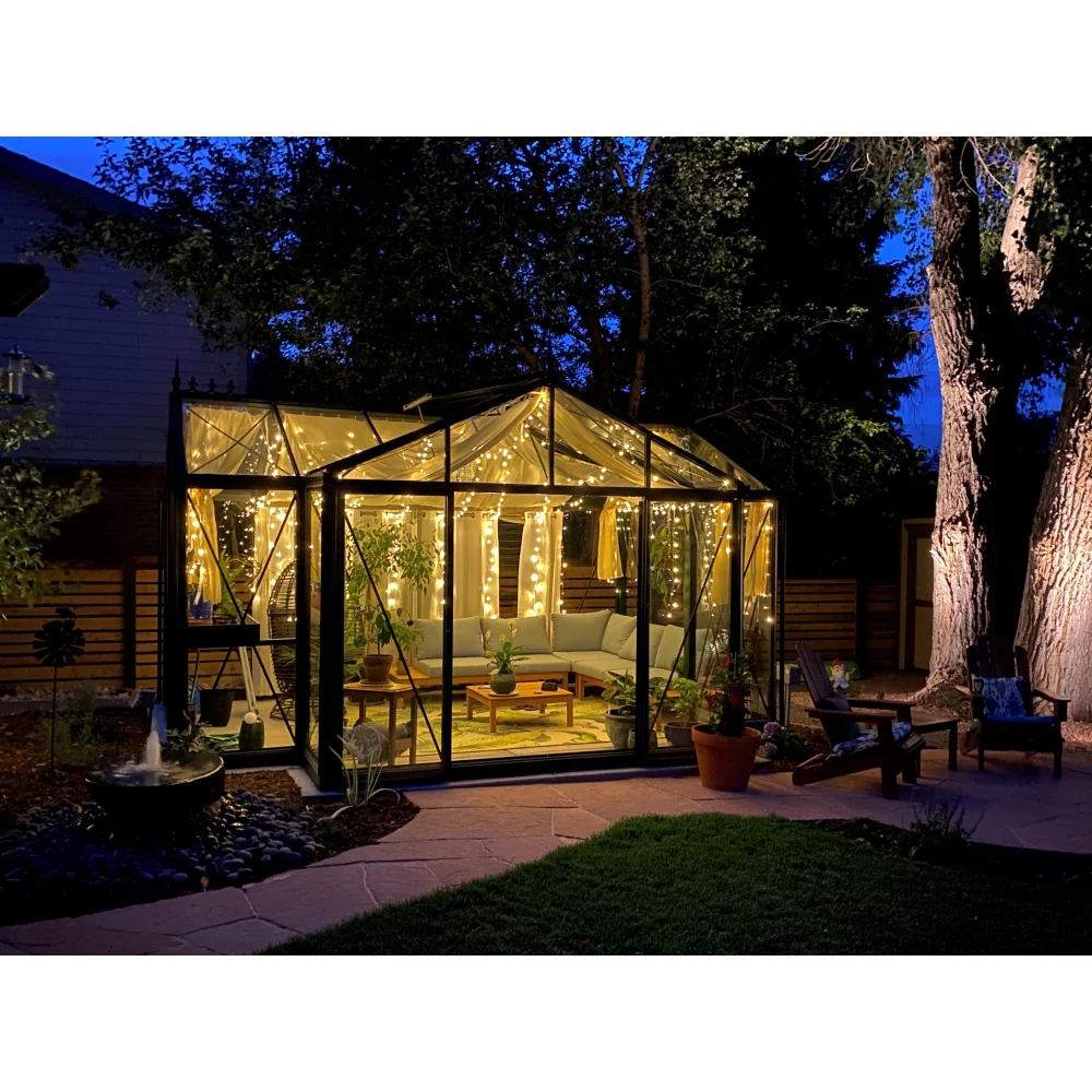 Janssens | 13x16x9 ft Royal Orangerie Glass Greenhouse Kit With 4mm Tempered Glass Glazing - Image 7