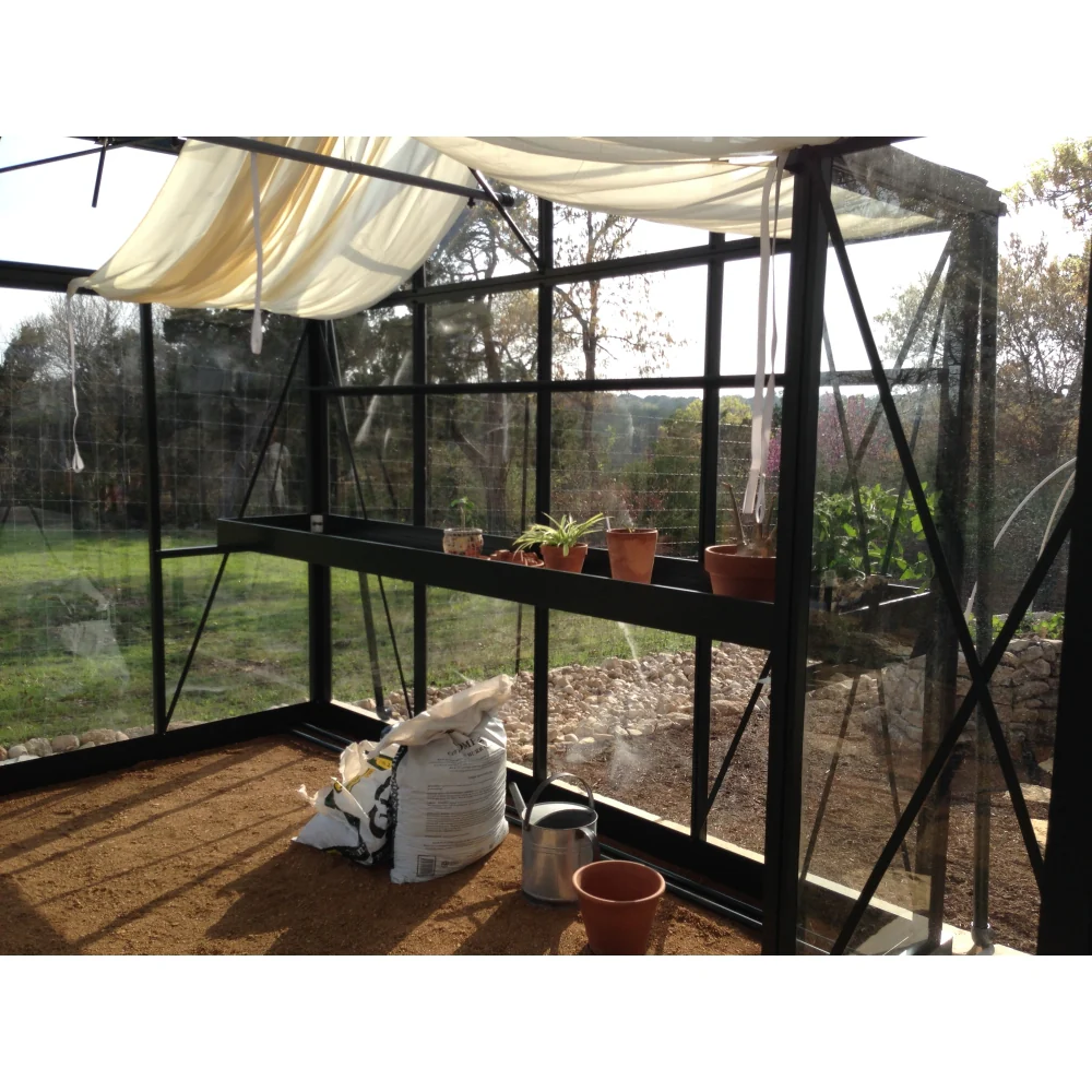 Janssens | 13x16x9 ft Royal Orangerie Glass Greenhouse Kit With 4mm Tempered Glass Glazing - Image 8